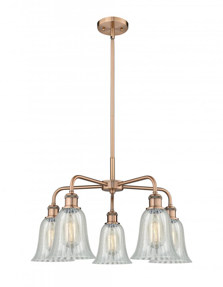 Hanover - 5 Light - 24 inch - Antique Copper - Chandelier