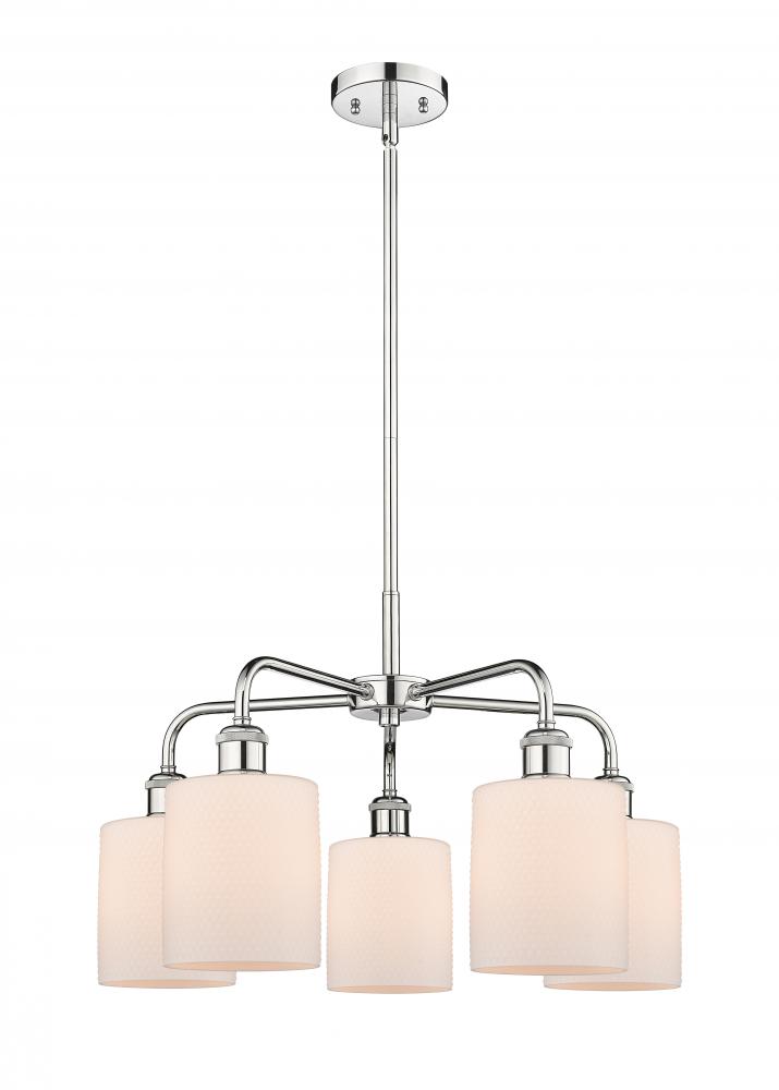 Cobbleskill - 5 Light - 23 inch - Polished Chrome - Chandelier