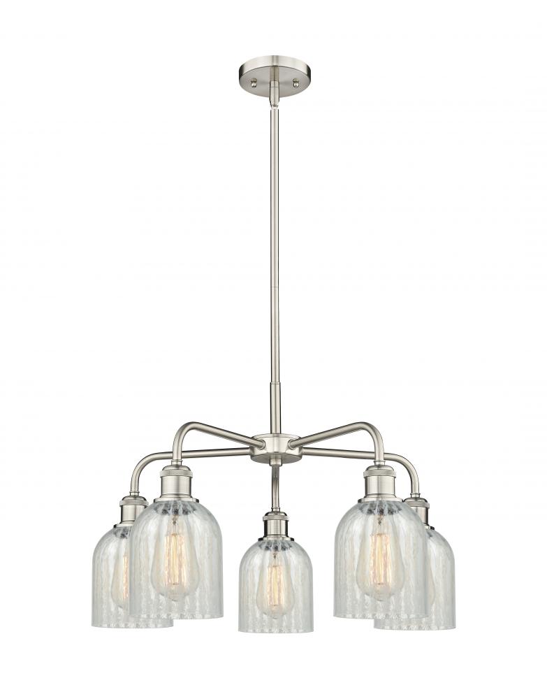 Caledonia - 5 Light - 23 inch - Satin Nickel - Chandelier