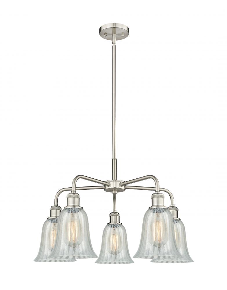 Hanover - 5 Light - 24 inch - Satin Nickel - Chandelier