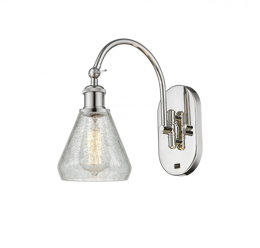 Conesus - 1 Light - 6 inch - Polished Nickel - Sconce