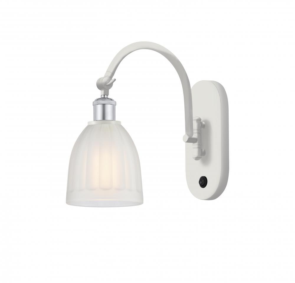 Brookfield - 1 Light - 6 inch - White Polished Chrome - Adjustable Swing Arm