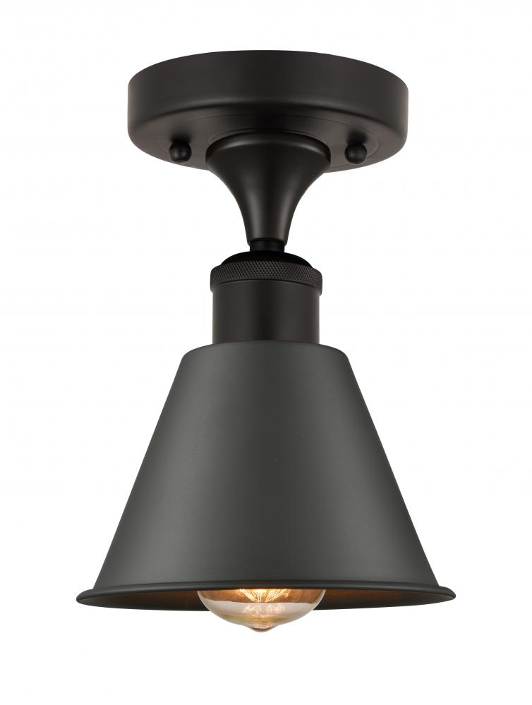 Smithfield - 1 Light - 7 inch - Oil Rubbed Bronze - Semi-Flush Mount