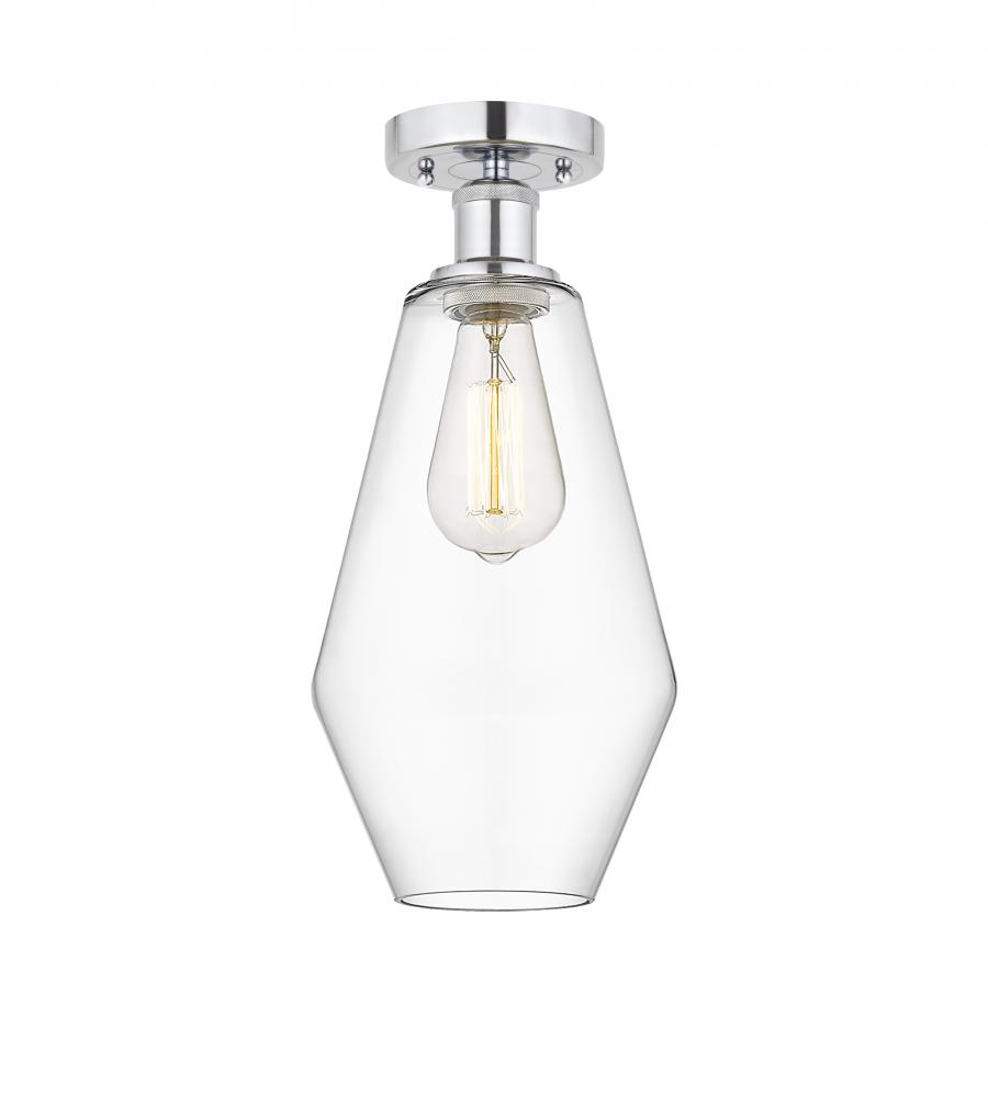 Cindyrella - 1 Light - 7 inch - Polished Chrome - Semi-Flush Mount