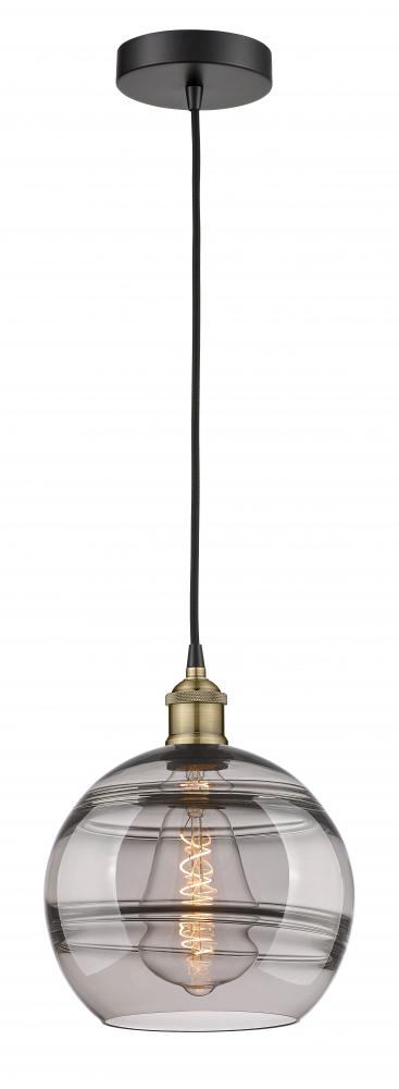 Rochester - 1 Light - 10 inch - Black Antique Brass - Cord hung - Mini Pendant