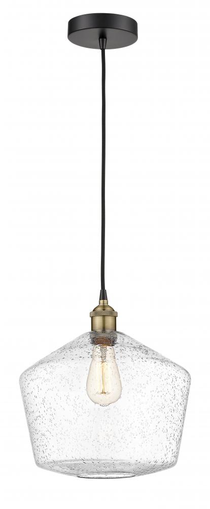 Cindyrella - 1 Light - 12 inch - Black Antique Brass - Cord hung - Mini Pendant