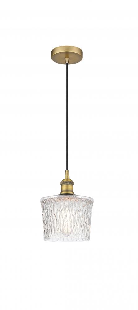 Niagara - 1 Light - 7 inch - Brushed Brass - Cord hung - Mini Pendant