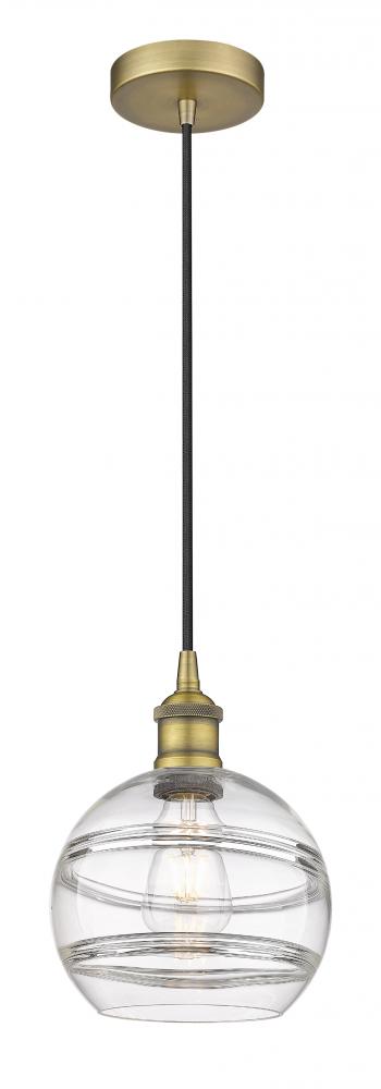 Rochester - 1 Light - 8 inch - Brushed Brass - Cord hung - Mini Pendant