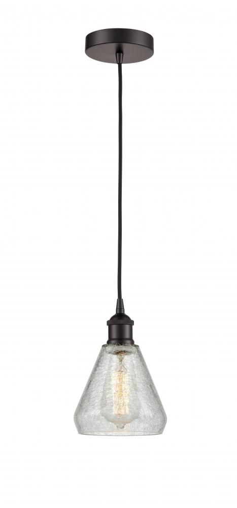 Conesus - 1 Light - 6 inch - Oil Rubbed Bronze - Cord hung - Mini Pendant