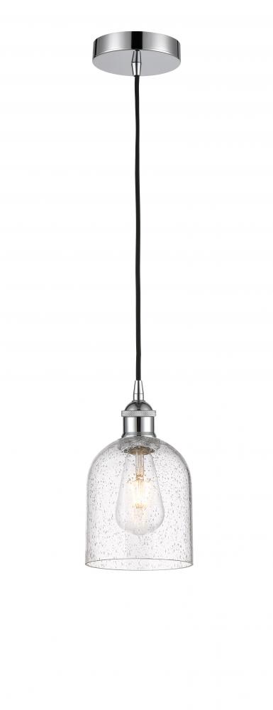 Bella - 1 Light - 6 inch - Polished Chrome - Cord hung - Mini Pendant