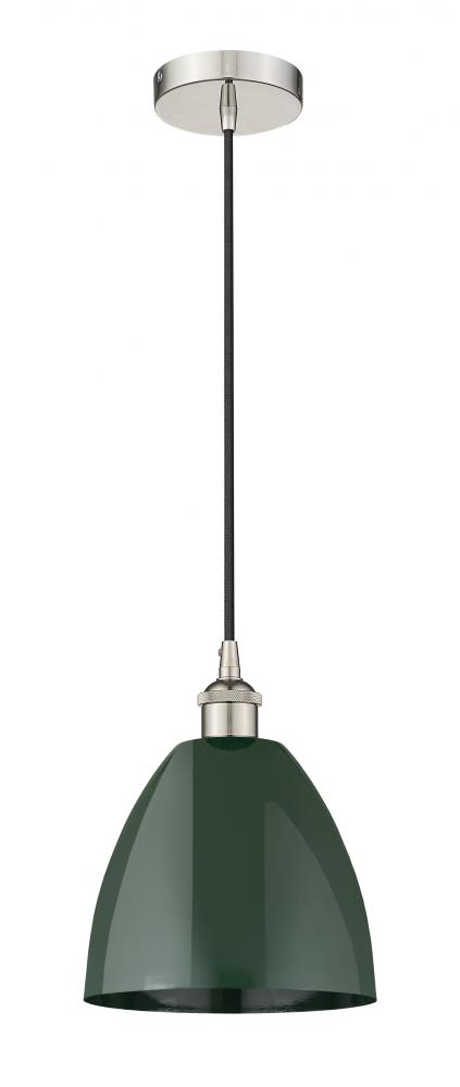 Plymouth - 1 Light - 9 inch - Polished Nickel - Cord hung - Mini Pendant