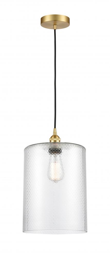 Cobbleskill - 1 Light - 9 inch - Satin Gold - Cord hung - Mini Pendant