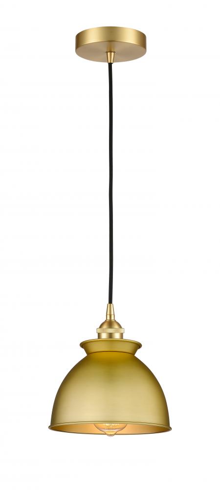 Adirondack - 1 Light - 8 inch - Black Antique Brass - Cord hung - Mini Pendant