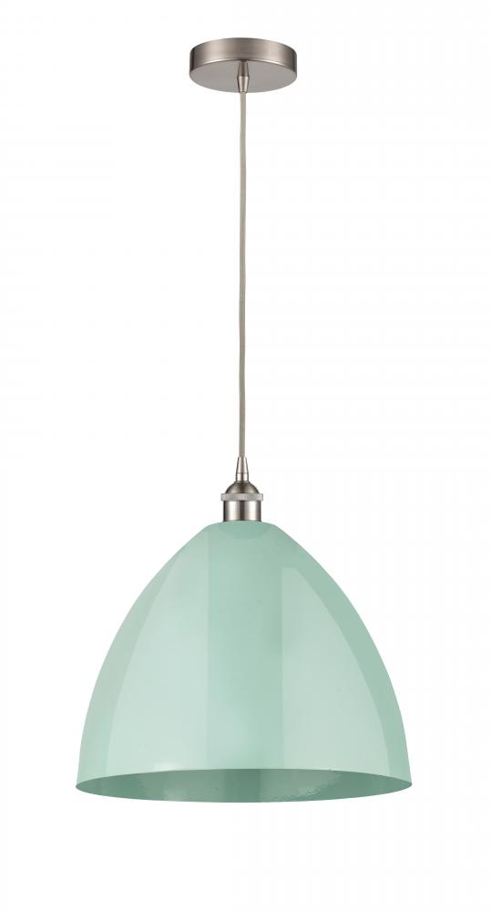 Plymouth - 1 Light - 16 inch - Brushed Satin Nickel - Cord hung - Mini Pendant