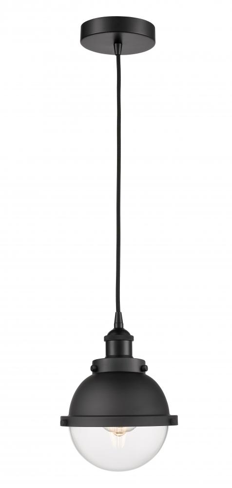 Hampden - 1 Light - 7 inch - Matte Black - Cord hung - Mini Pendant