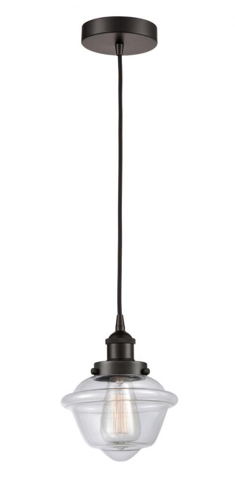 Oxford - 1 Light - 7 inch - Oil Rubbed Bronze - Cord hung - Mini Pendant