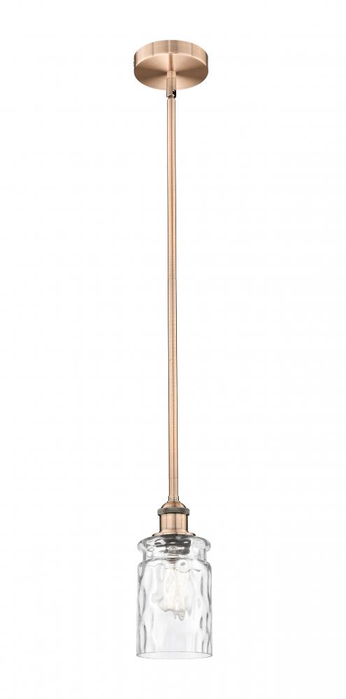 Candor - 1 Light - 5 inch - Black Antique Brass - Stem hung - Mini Pendant