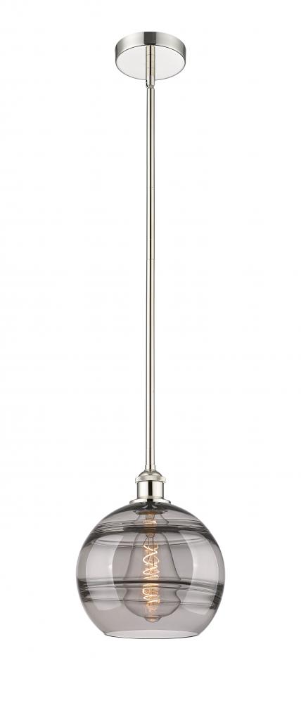 Rochester - 1 Light - 10 inch - Polished Nickel - Cord hung - Mini Pendant