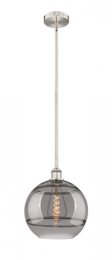 Rochester - 1 Light - 12 inch - Brushed Satin Nickel - Cord hung - Mini Pendant