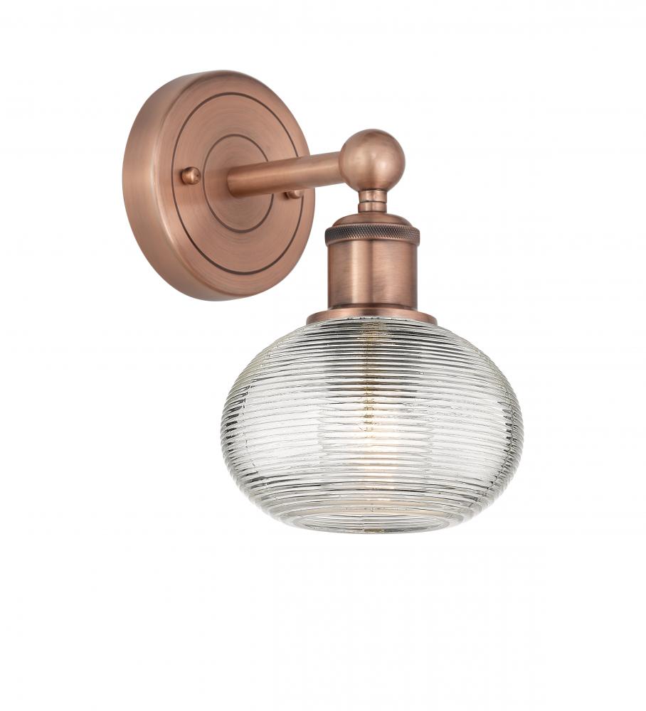 Ithaca - 1 Light - 6 inch - Antique Copper - Sconce