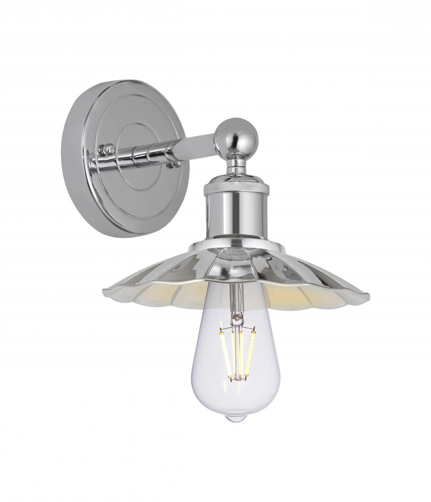 Scallop - 1 Light - 8 inch - Polished Chrome - Sconce