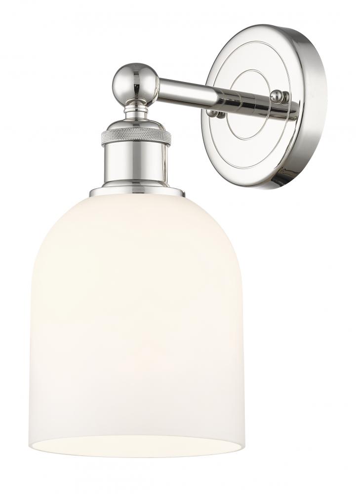 Bella - 1 Light - 6 inch - Polished Nickel - Sconce