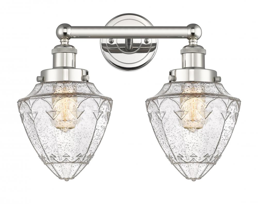 Bullet - 2 Light - 15 inch - Polished Nickel - Bath Vanity Light