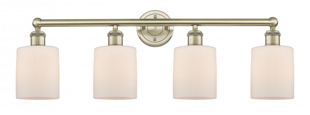 Cobbleskill - 4 Light - 32 inch - Antique Brass - Bath Vanity Light