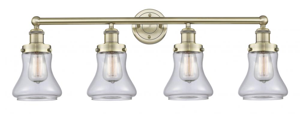 Bellmont - 4 Light - 33 inch - Antique Brass - Bath Vanity Light