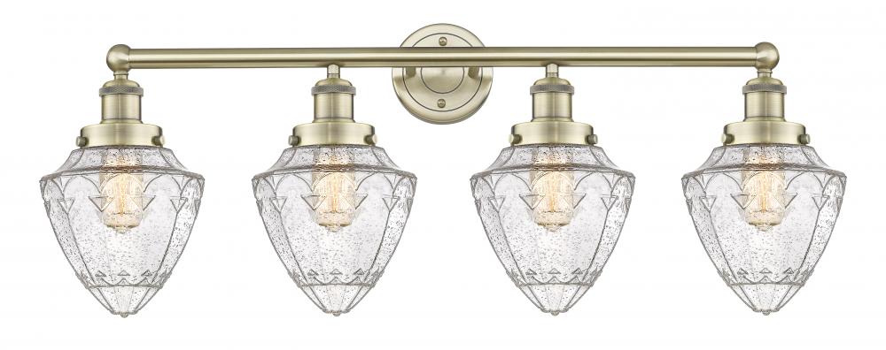 Bullet - 4 Light - 33 inch - Antique Brass - Bath Vanity Light