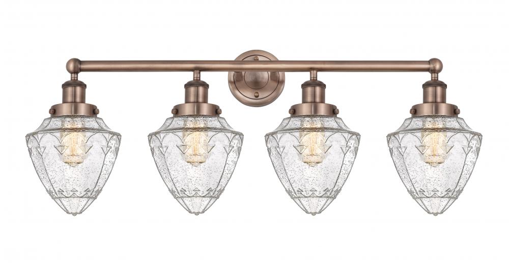 Bullet - 4 Light - 33 inch - Antique Copper - Bath Vanity Light