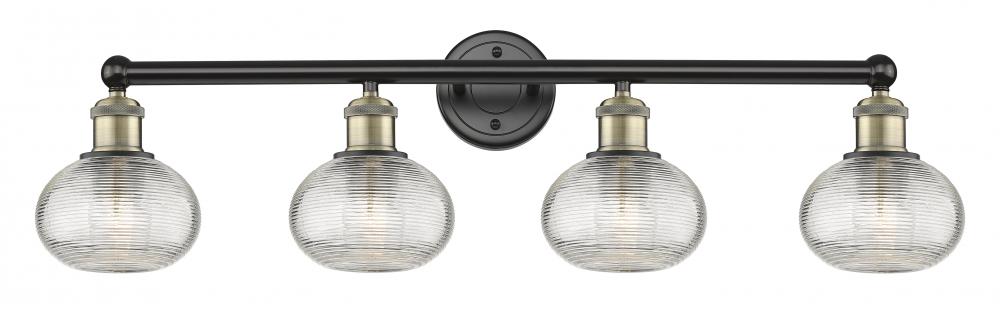 Ithaca - 4 Light - 33 inch - Black Antique Brass - Bath Vanity Light