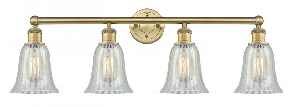 Hanover - 4 Light - 33 inch - Brushed Brass - Bath Vanity Light