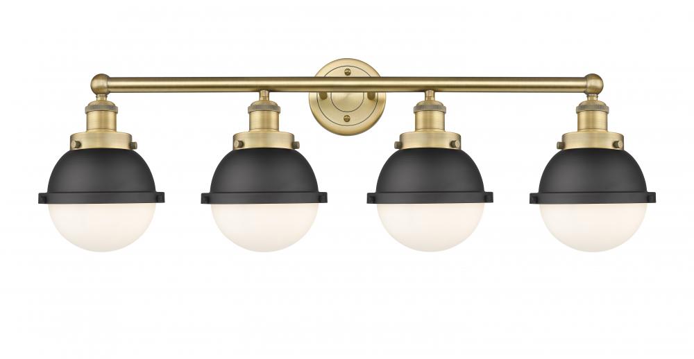 Hampden - 4 Light - 34 inch - Brushed Brass - Bath Vanity Light