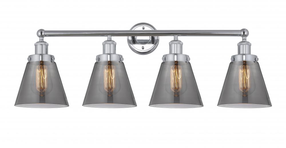 Cone - 4 Light - 33 inch - Polished Chrome - Bath Vanity Light