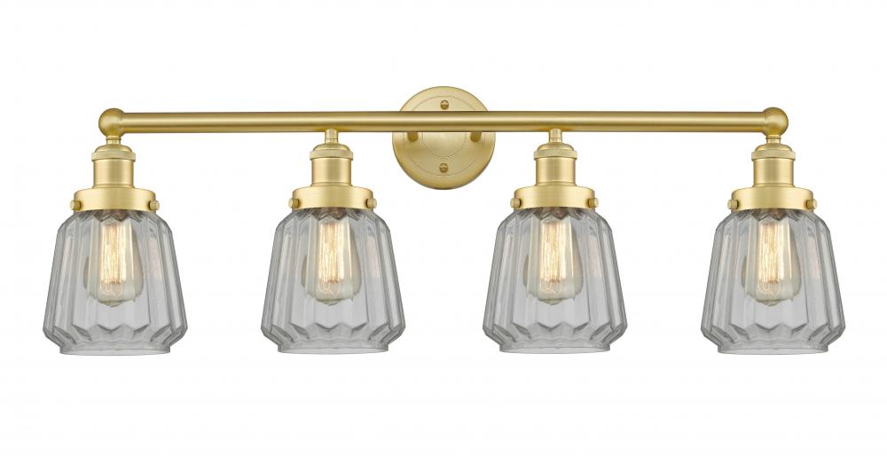 Chatham - 4 Light - 34 inch - Satin Gold - Bath Vanity Light