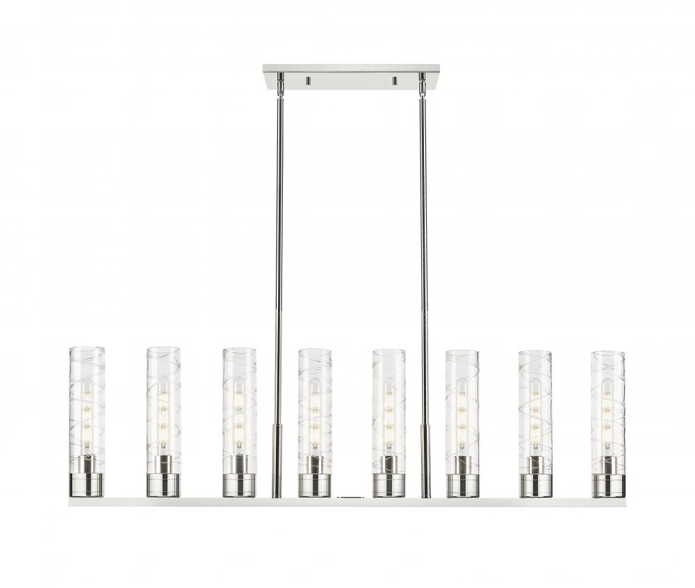 Boreas - 6 Light - 48 inch - Polished Nickel - Linear Pendant