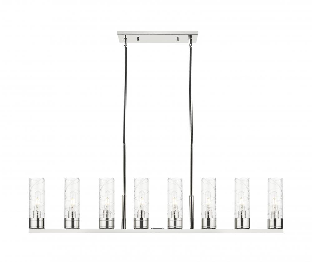 Boreas - 6 Light - 48 inch - Polished Nickel - Linear Pendant