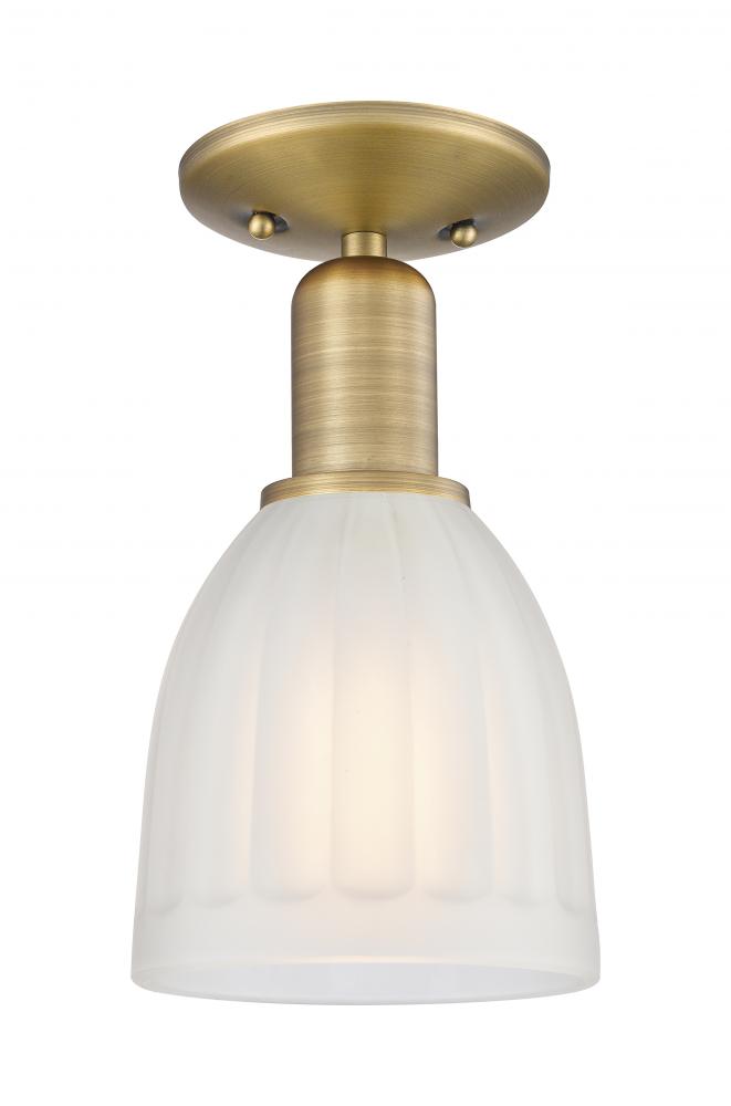 Brookfield - 1 Light - 6 inch - Antique Brass - Semi-Flush Mount