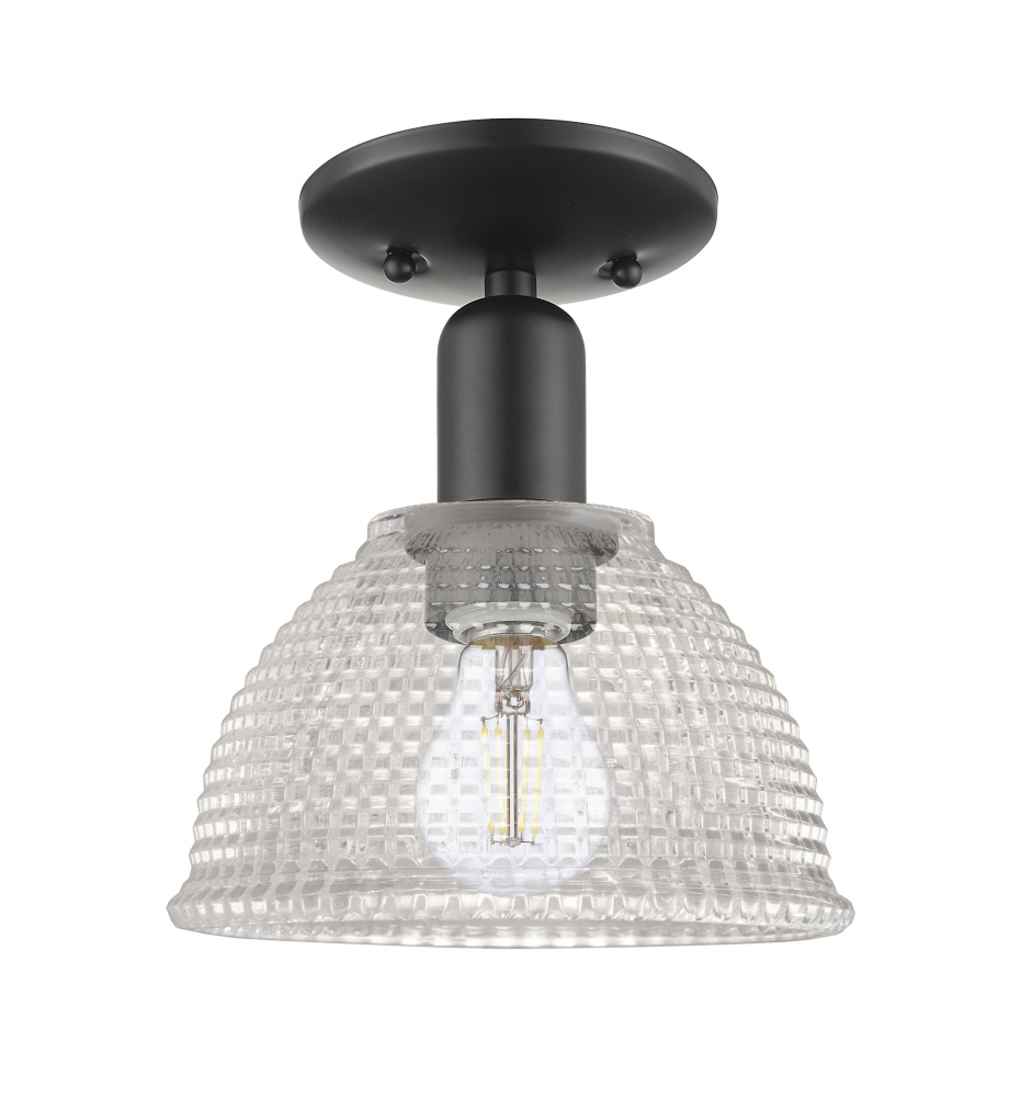 Arietta - 1 Light - 8 inch - Oil Rubbed Bronze - Semi-Flush Mount