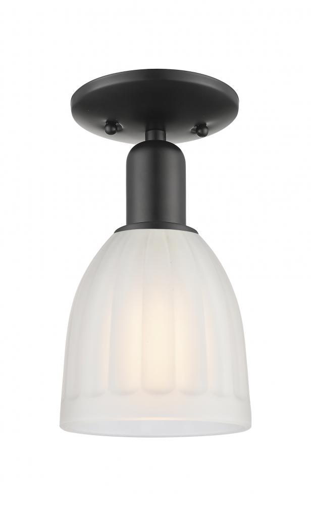 Brookfield - 1 Light - 6 inch - Matte Black - Semi-Flush Mount