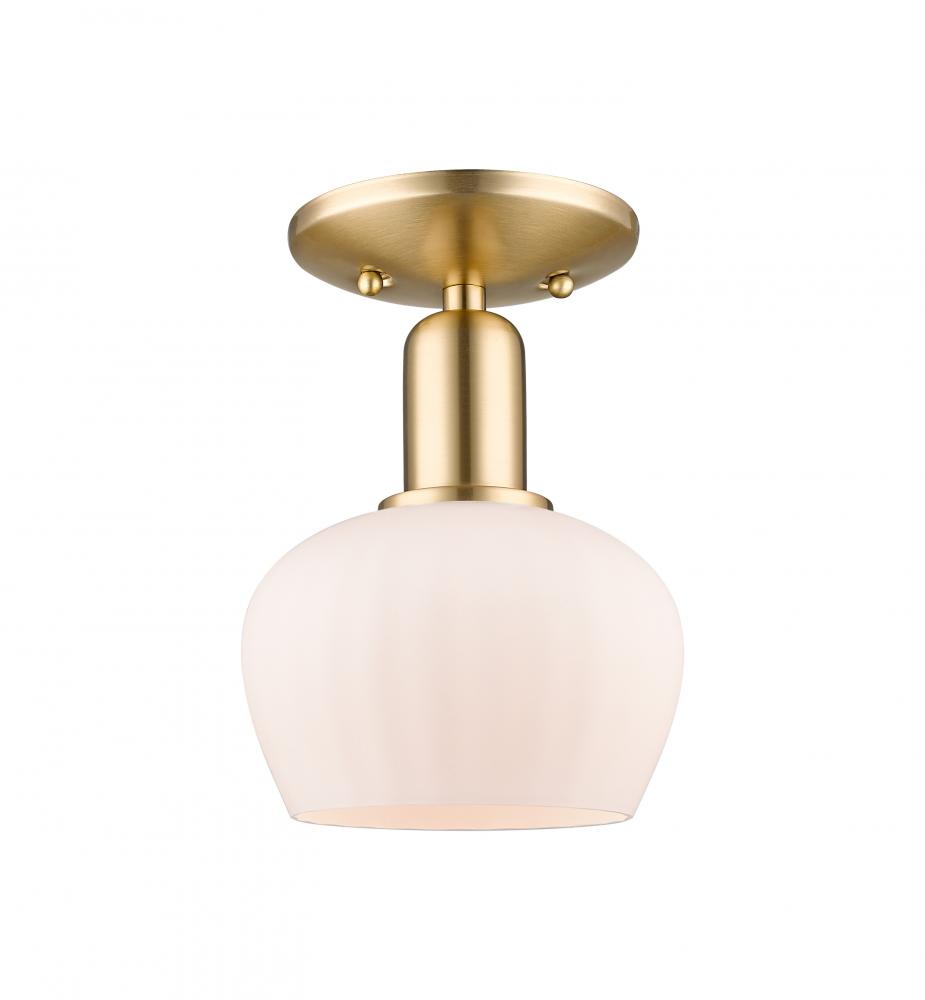 Fenton - 1 Light - 7 inch - Champagne Bronze - Semi-Flush Mount