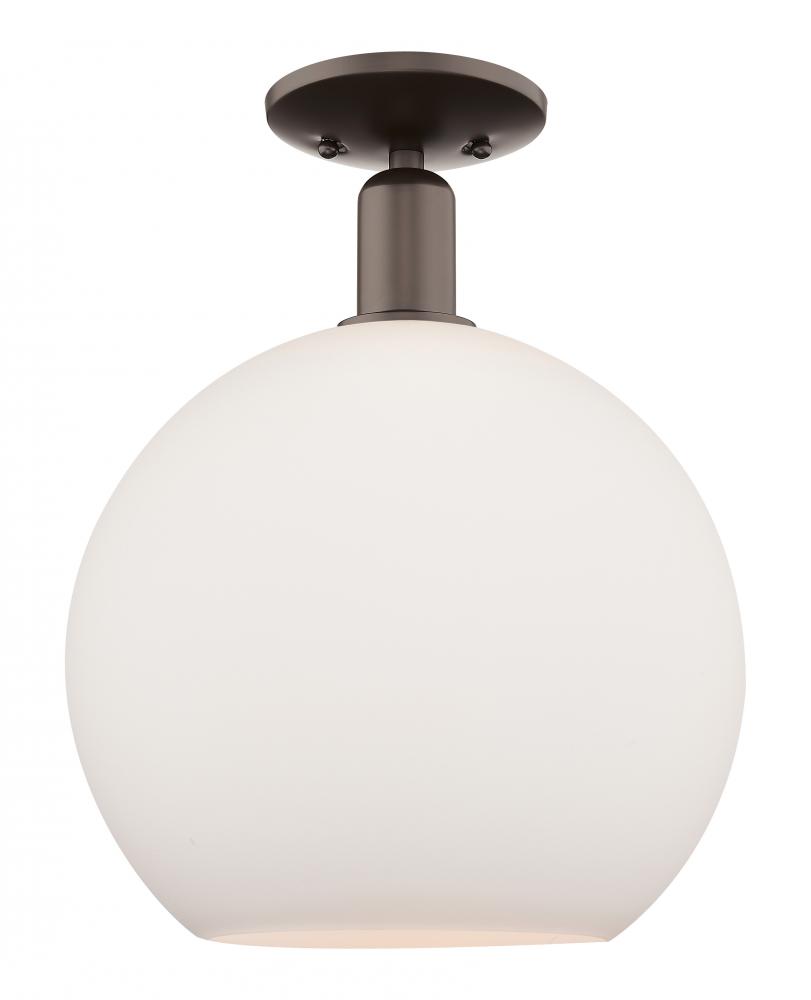 Athens - 1 Light - 12 inch - Oil Rubbed Bronze - Semi-Flush Mount
