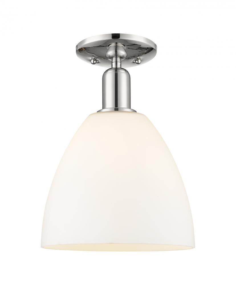 Bristol - 1 Light - 9 inch - Polished Nickel - Semi-Flush Mount