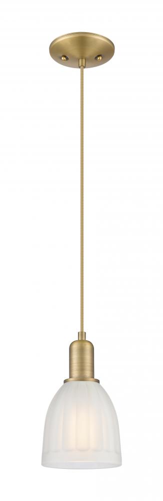 Brookfield - 1 Light - 6 inch - Satin Gold - Cord hung - Mini Pendant