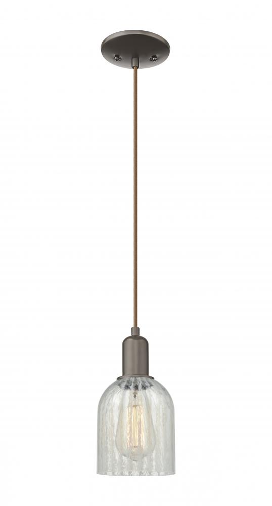 Caledonia - 1 Light - 5 inch - Oil Rubbed Bronze - Cord hung - Mini Pendant
