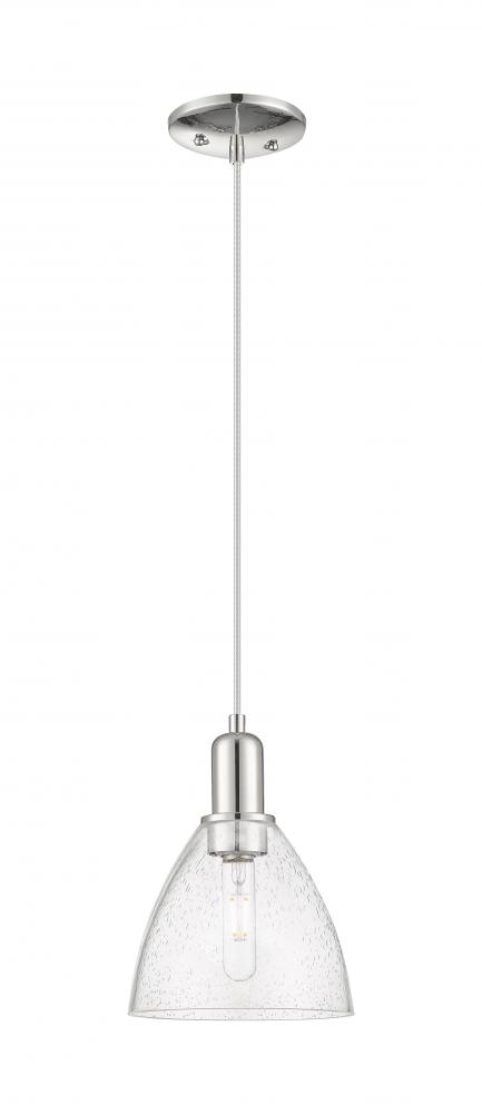 Bristol - 1 Light - 8 inch - Polished Nickel - Cord hung - Mini Pendant