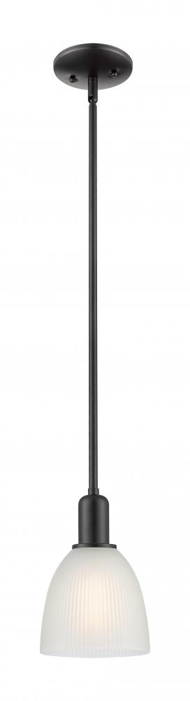 Castile - 1 Light - 6 inch - Brushed Brass - Stem hung - Mini Pendant