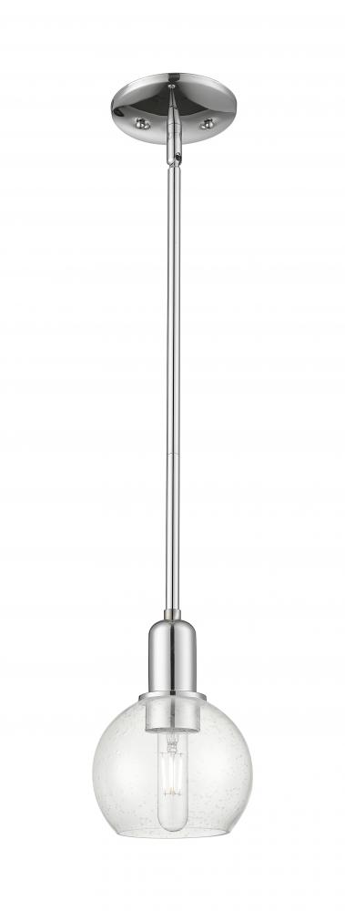 Athens - 1 Light - 6 inch - Polished Chrome - Stem hung - Mini Pendant