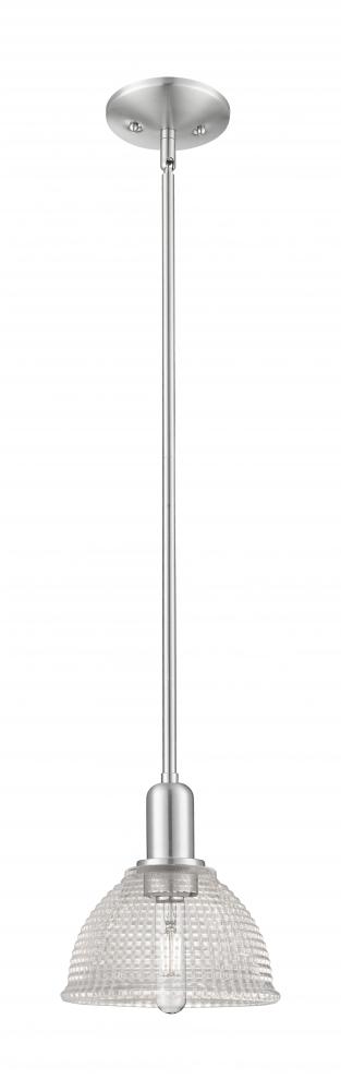 Arietta - 1 Light - 8 inch - Black Antique Brass - Stem hung - Mini Pendant